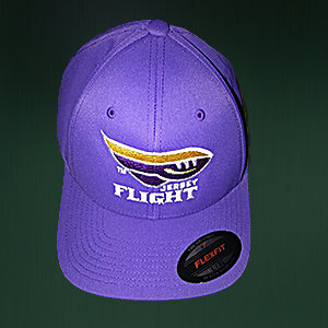 JERSEY FLIGHT Port Authority Flex-Fit Cap - Purple HPP17