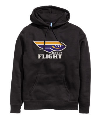 JERSEY FLIGHT Hoodie (Black) HOODBK17