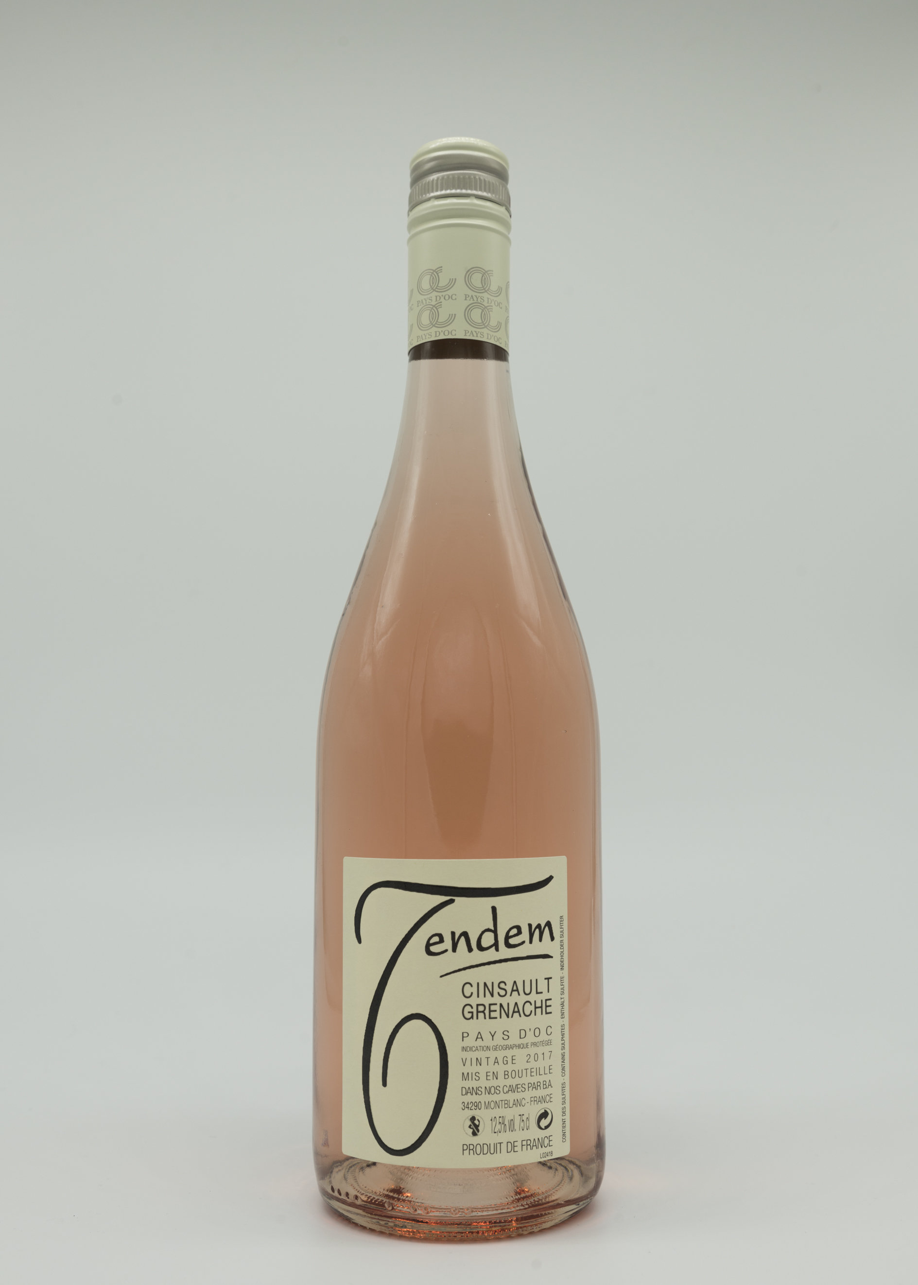 Cinsault/Grenache 'Tendem' Rose Bruno Andreu, 2018 FR3