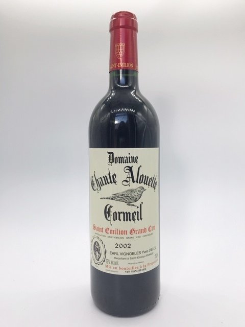 Domaine Chante Alouette Cormeil, Saint Emilion Grand Cru, 2002 00072
