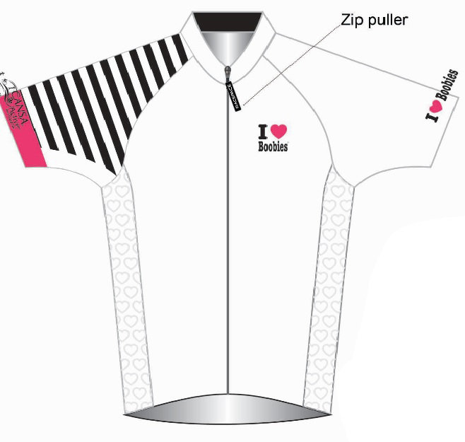 Cycling Shirt- White LADIES 00018