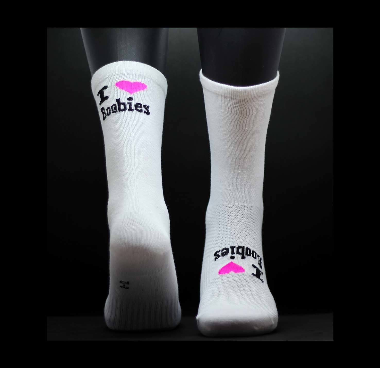 White Cycling sock 00051