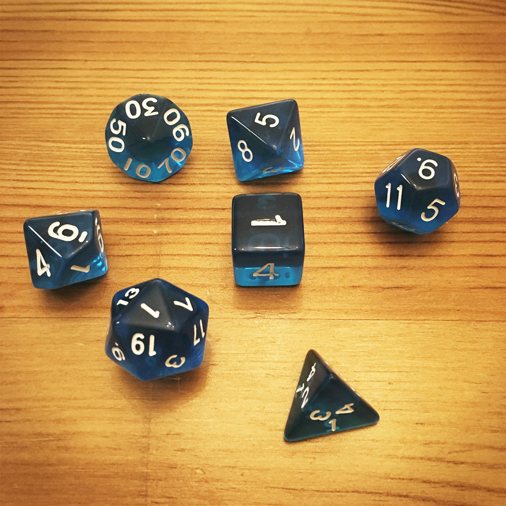 Dice Set - Blue Die005