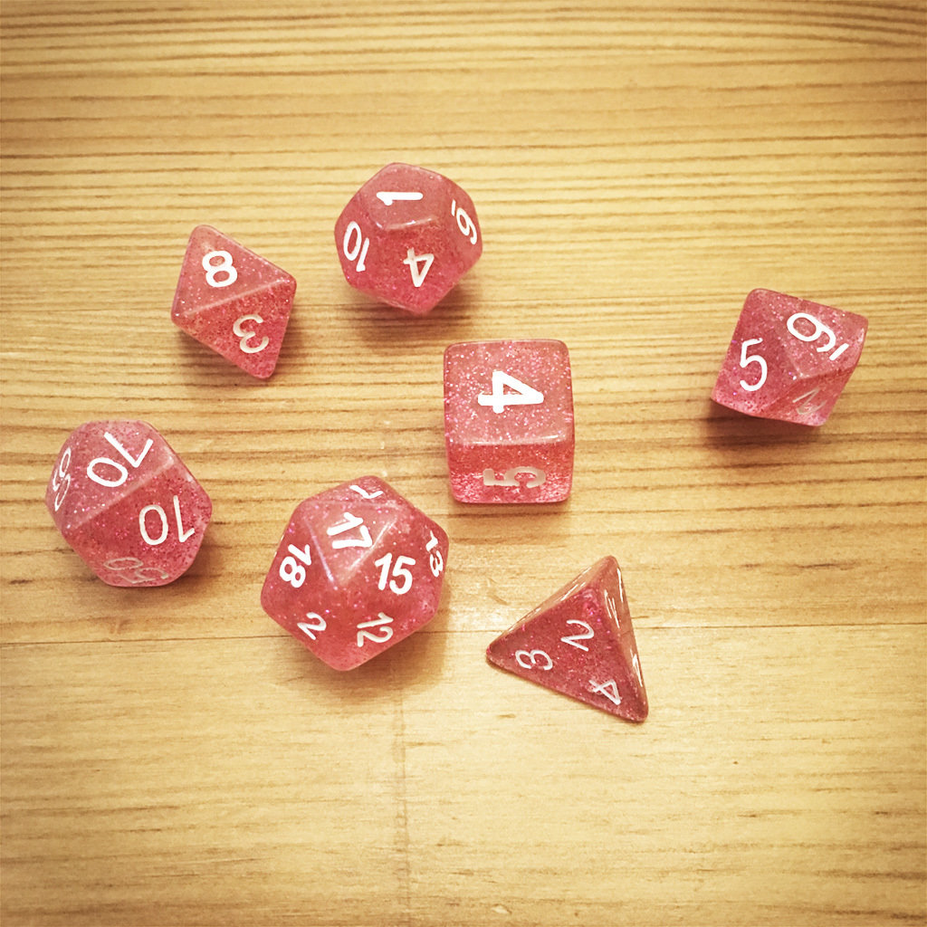 Dice Set - Pink Die 007