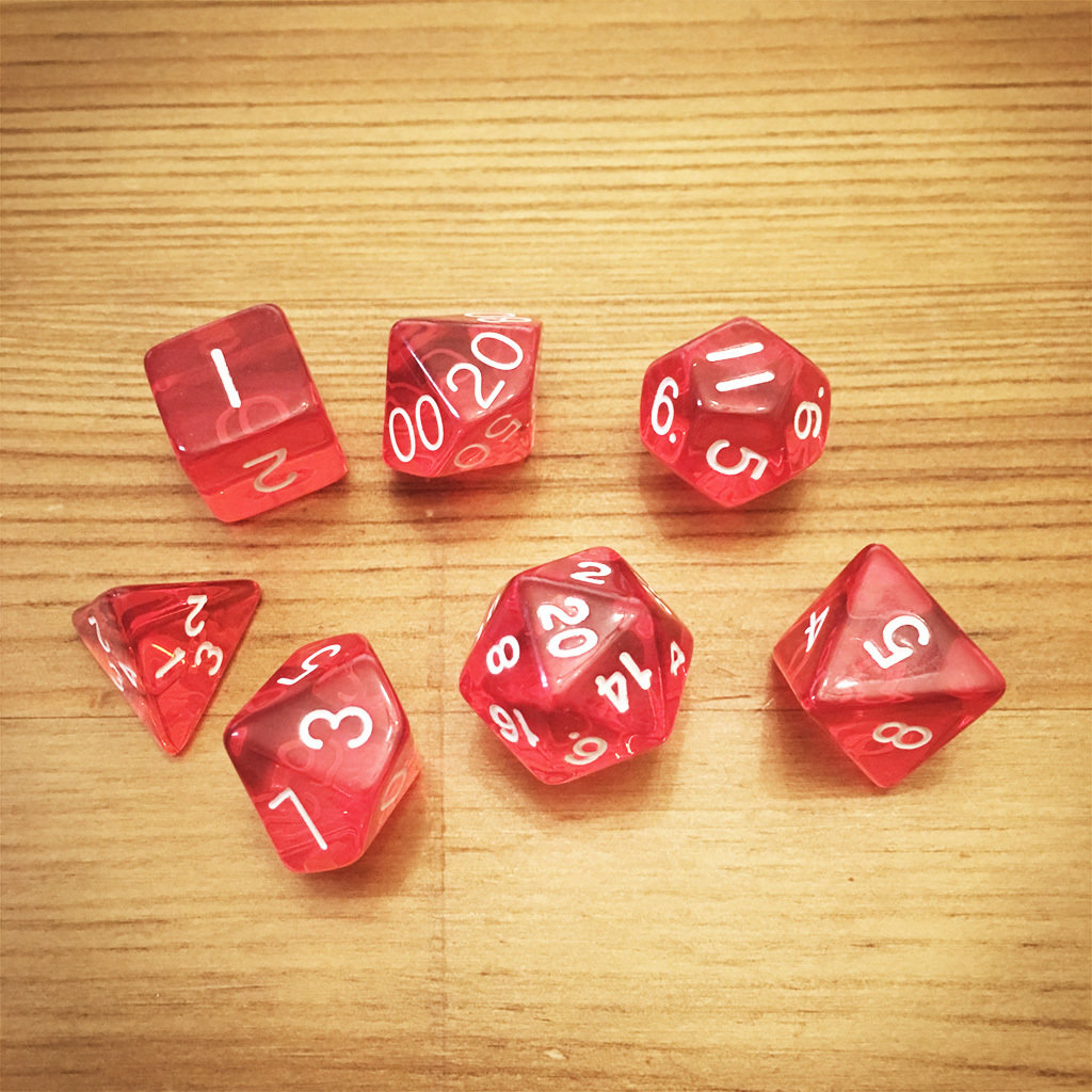 Dice Set - Red Die011