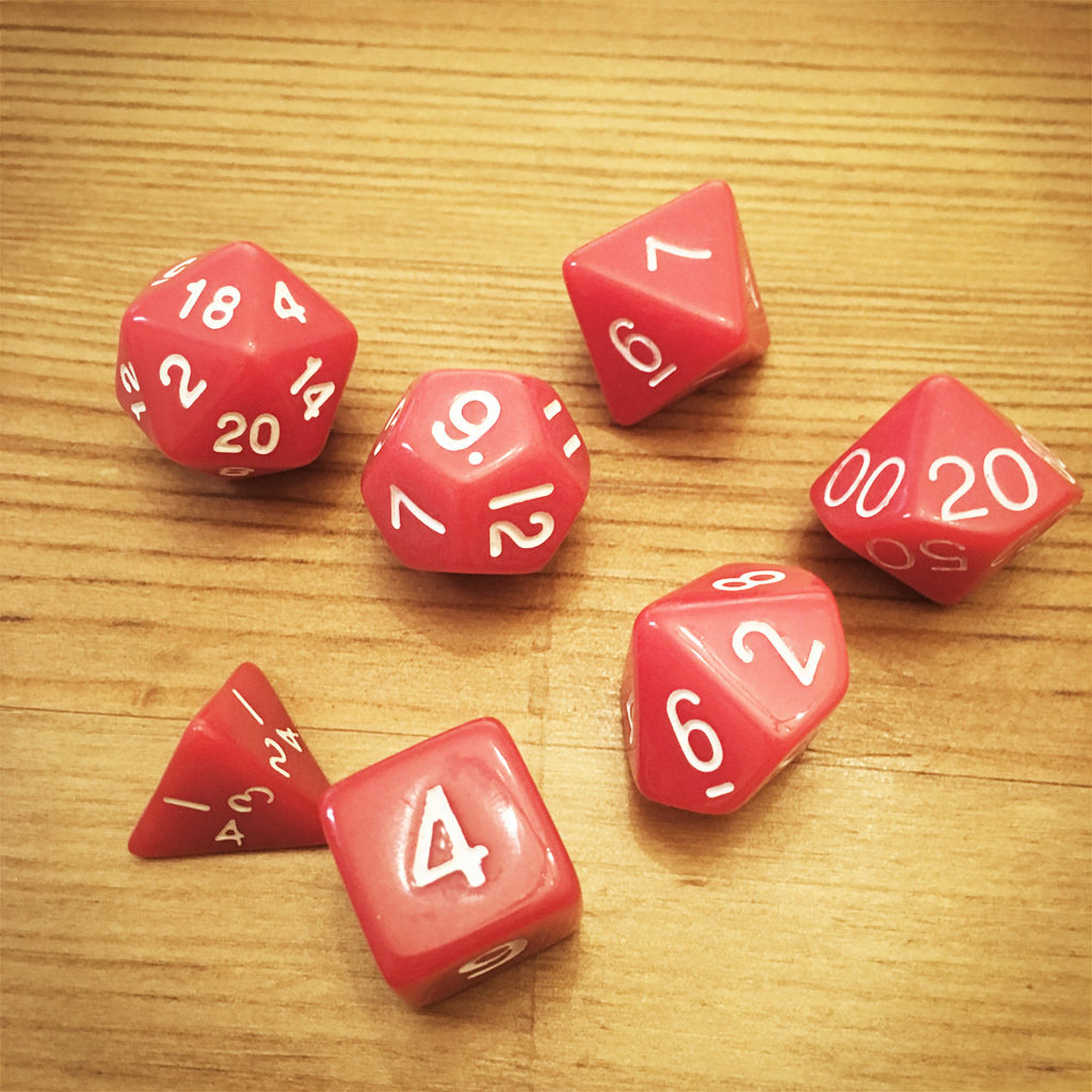 Dice Set - Red Die012