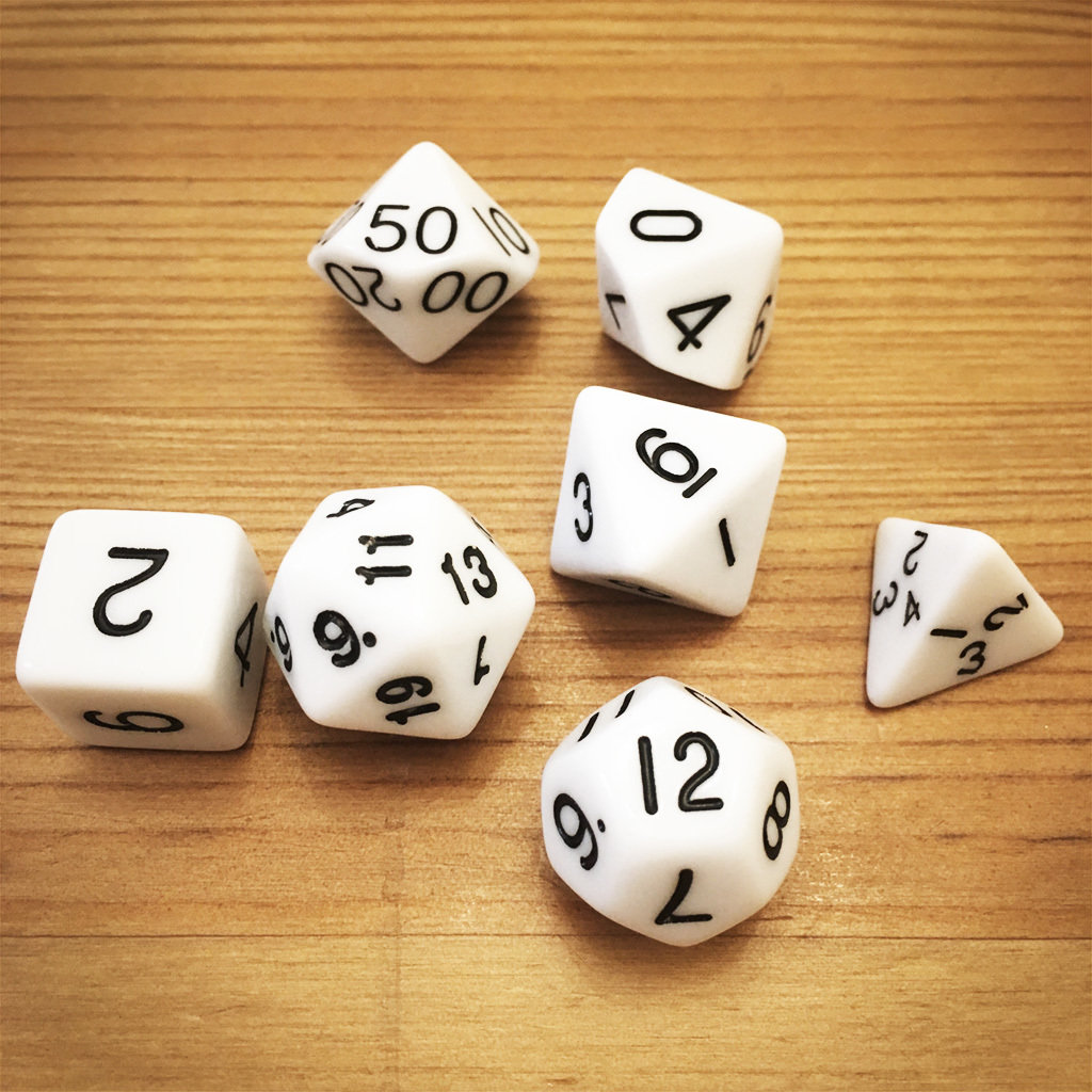 Dice Set - White Die015