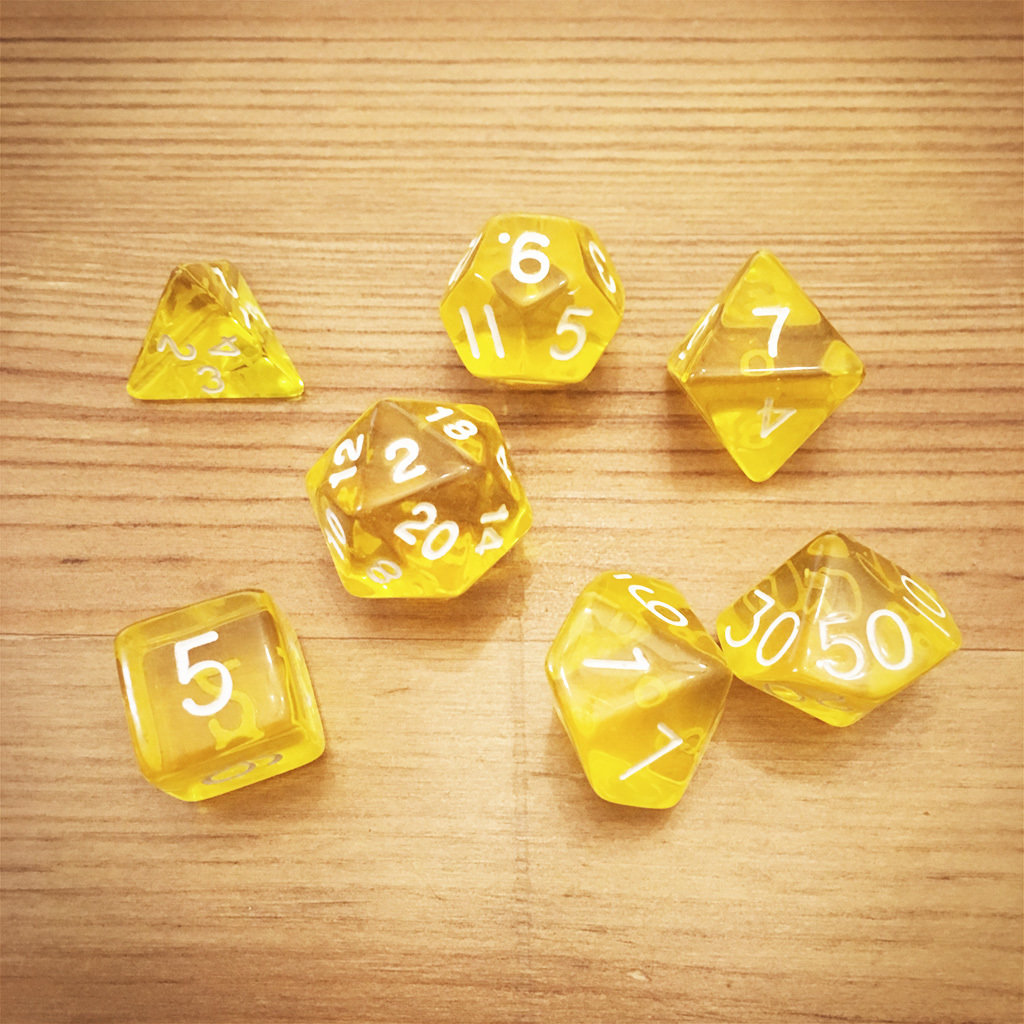 Dice Set - Yellow Die014