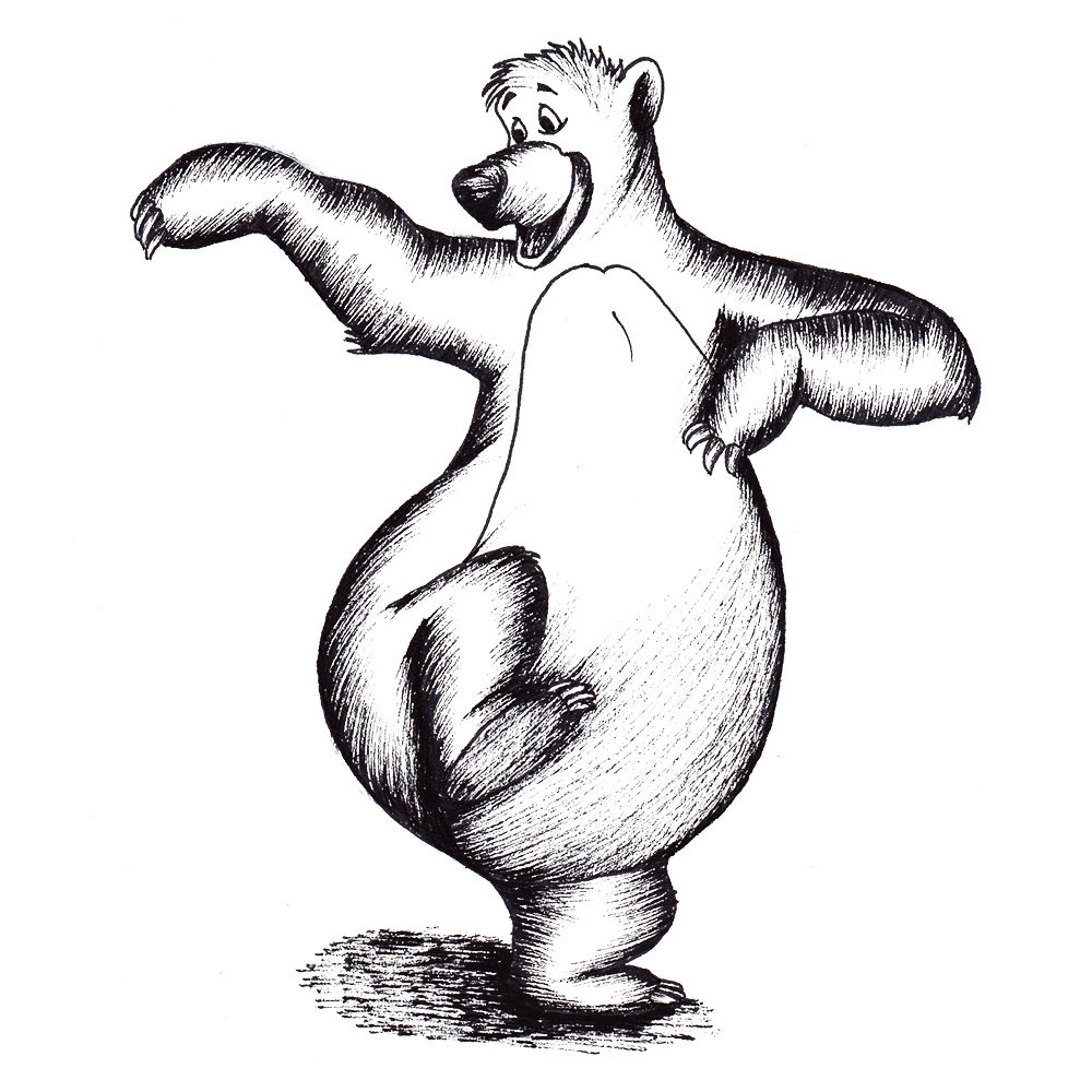Bear drawing Draw01