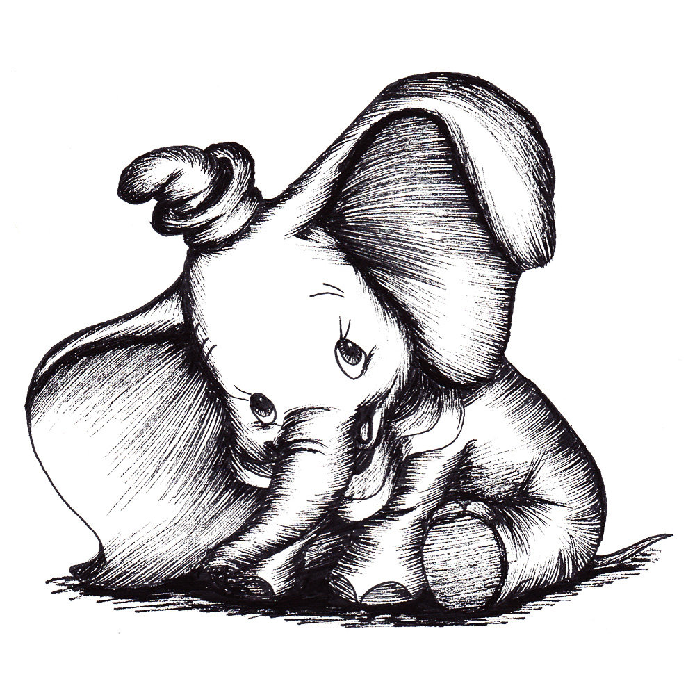 Elephant drawing Draw010