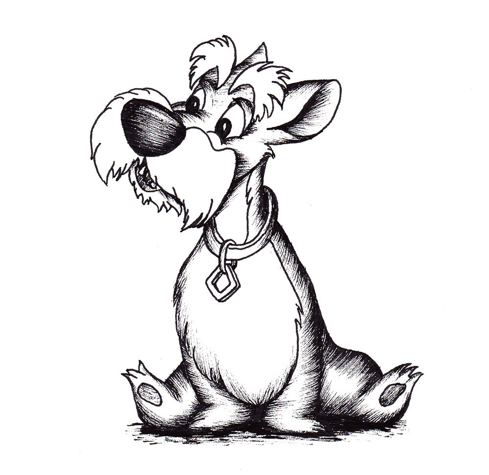 Dog drawing Draw019