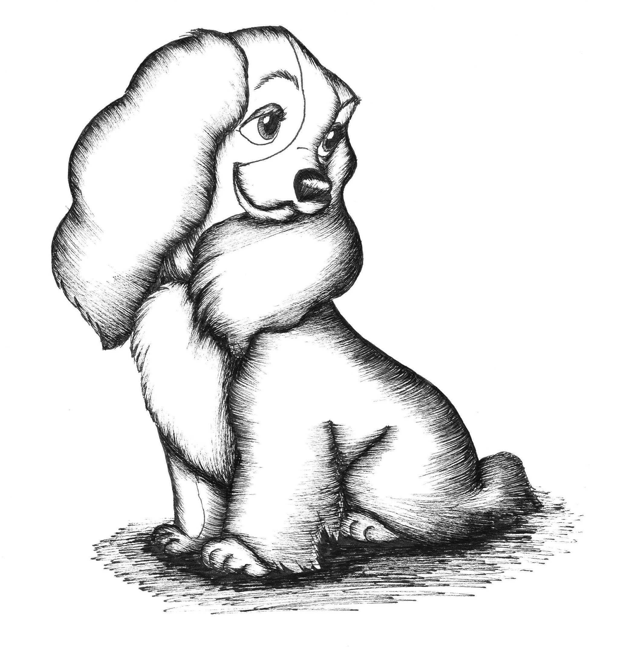 Dog drawing Draw021