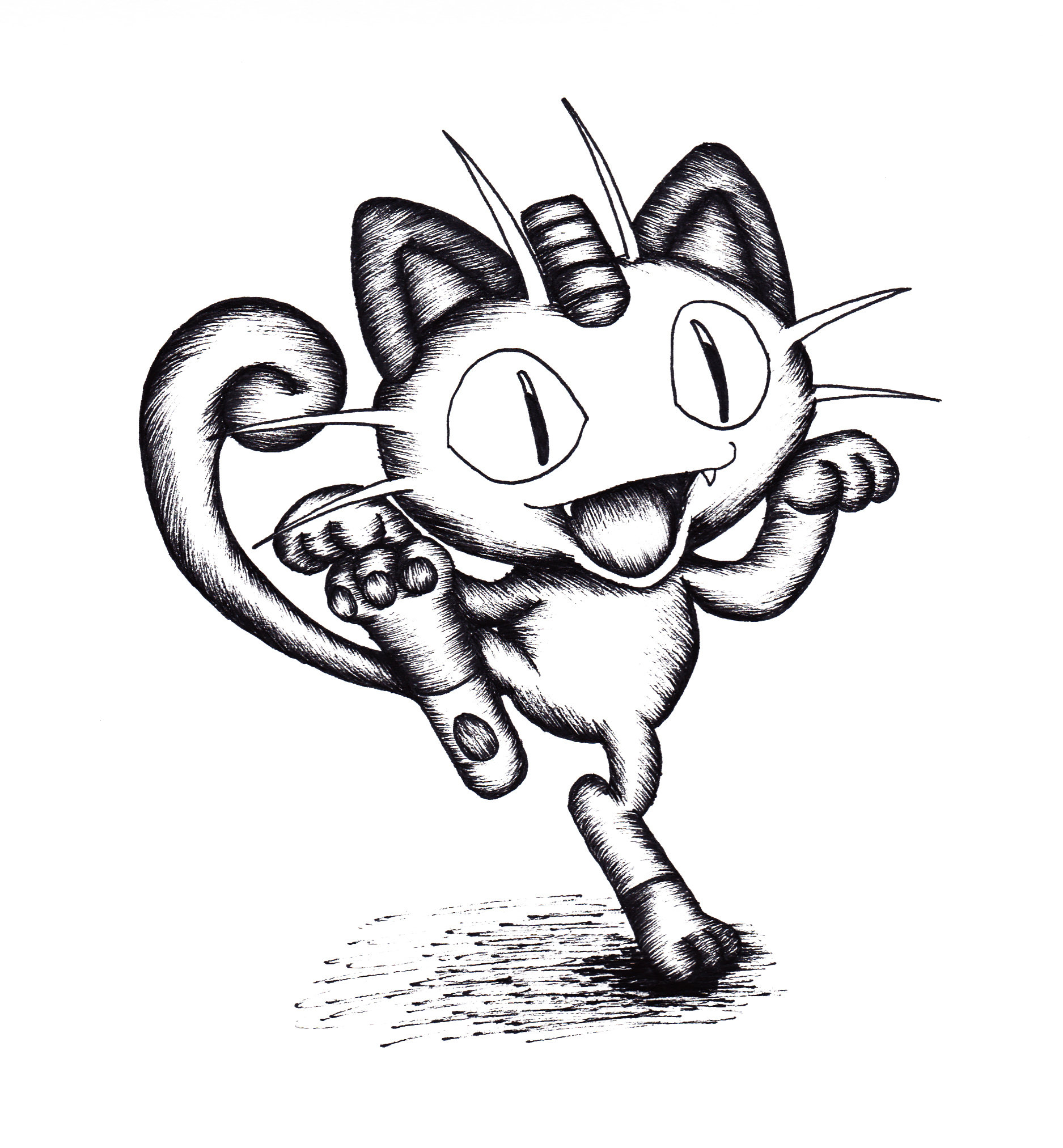 Meowth drawing Draw024