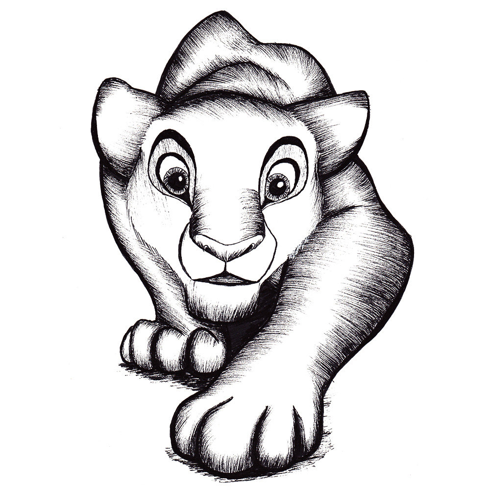Lioness drawing Draw028