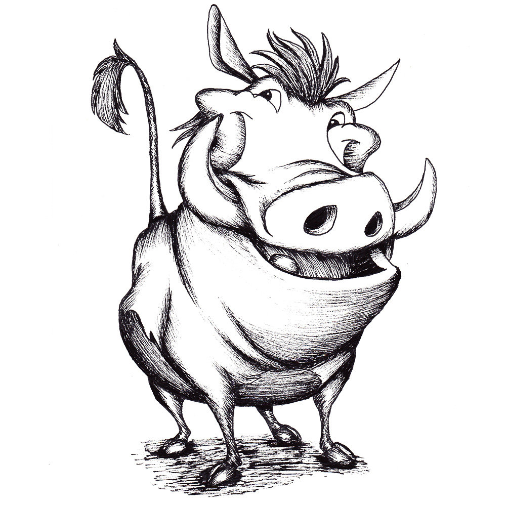 Warthog drawing Draw034