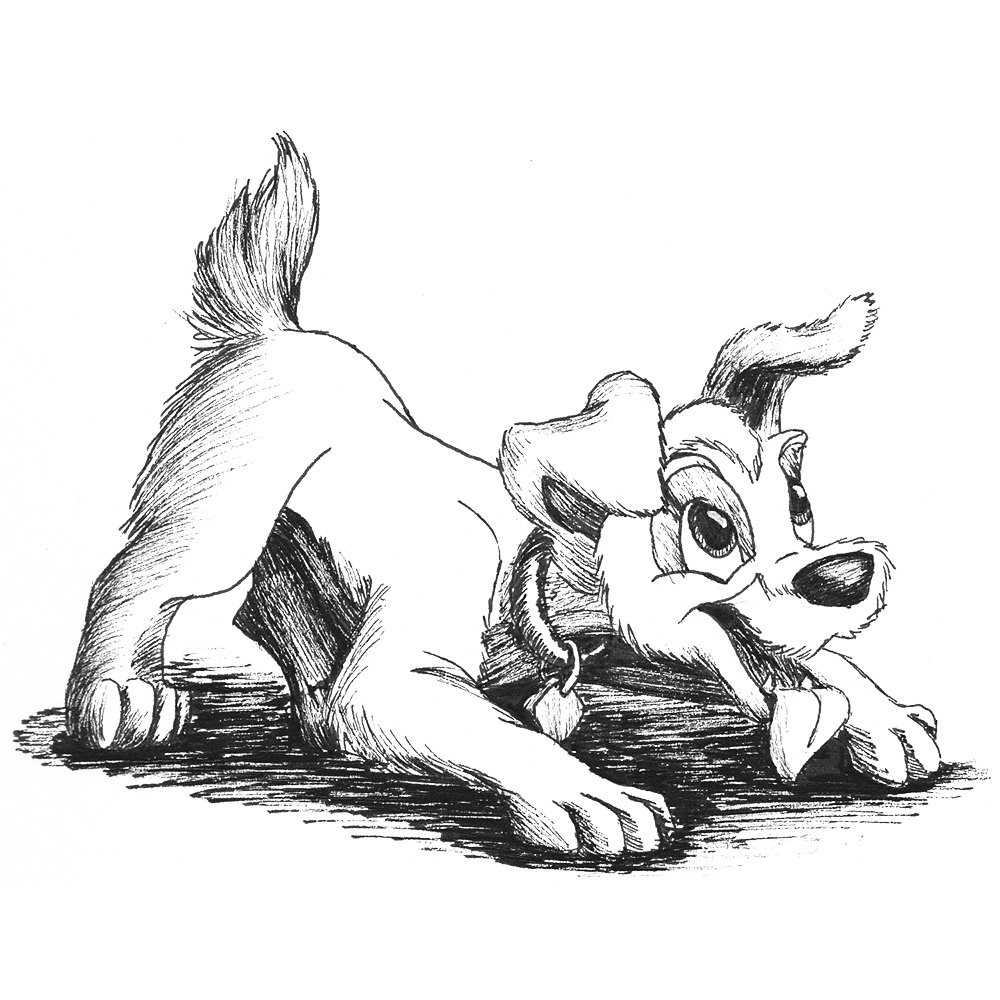 Dog drawing Draw036