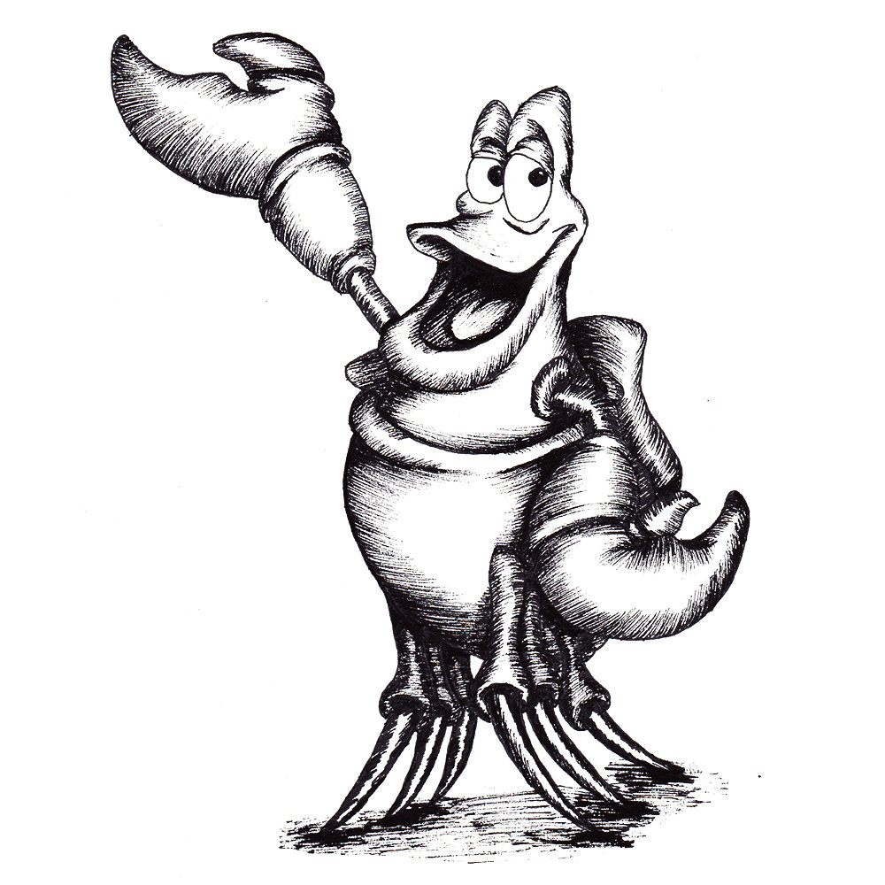 Lobster drawing Draw038