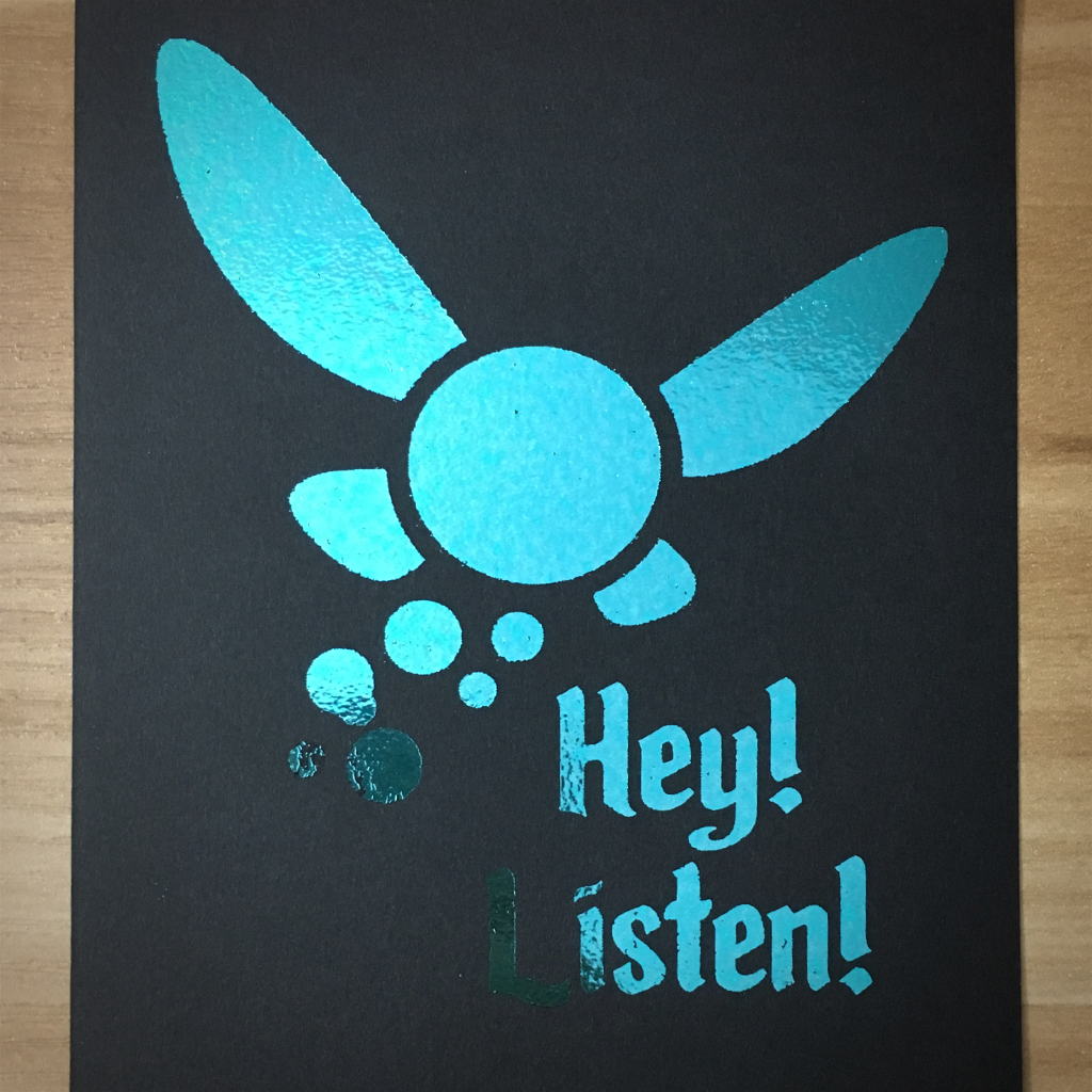 4x6" Hey! Listen! holographic print artholo13