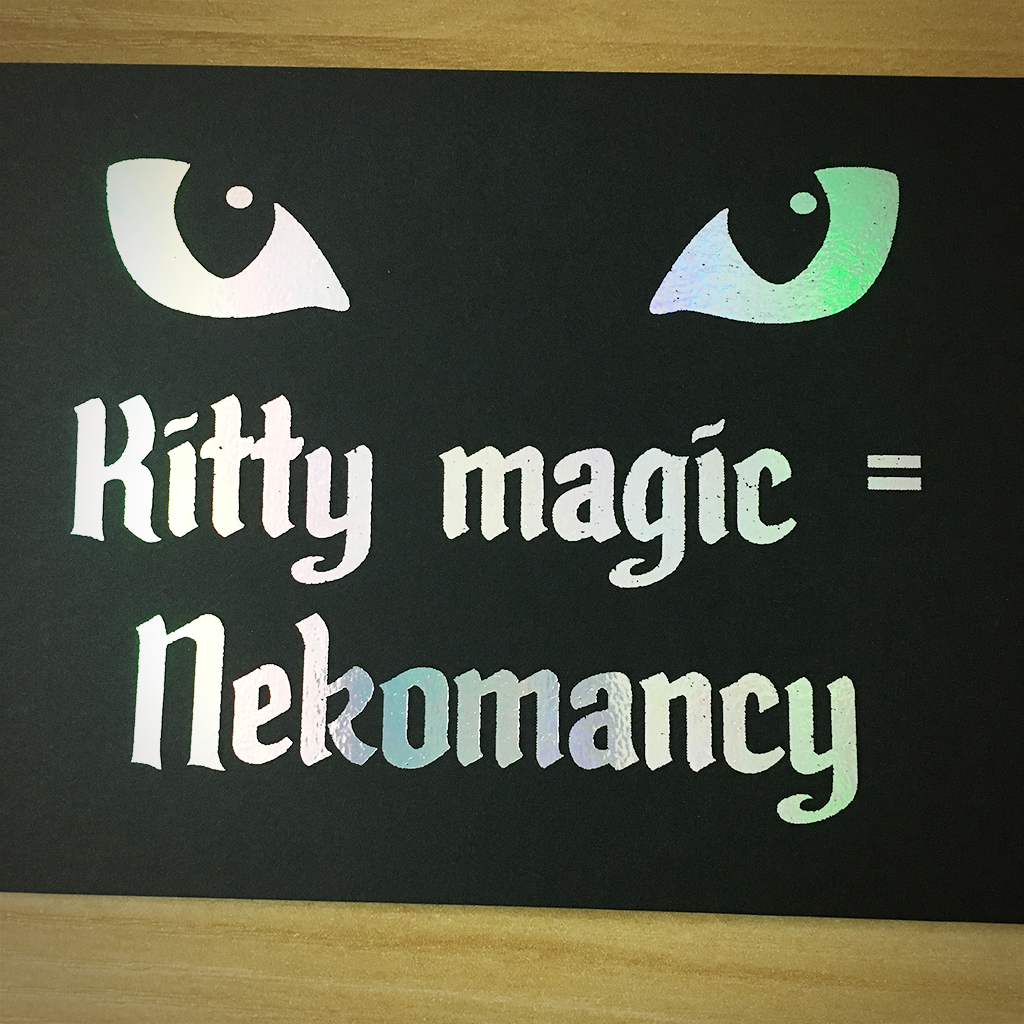 4x6" Nekomancy holographic print artholo14