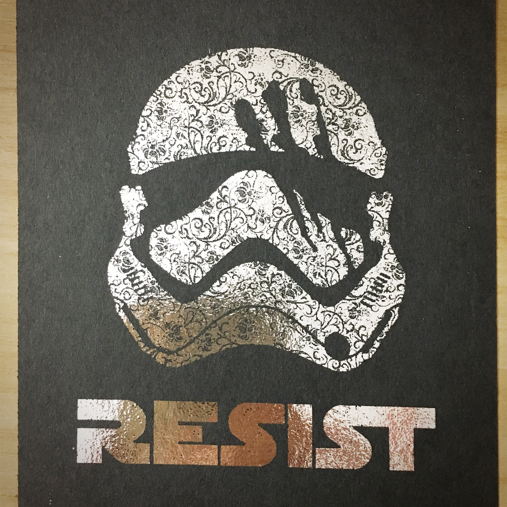 4x6" Resist holographic print artholo16