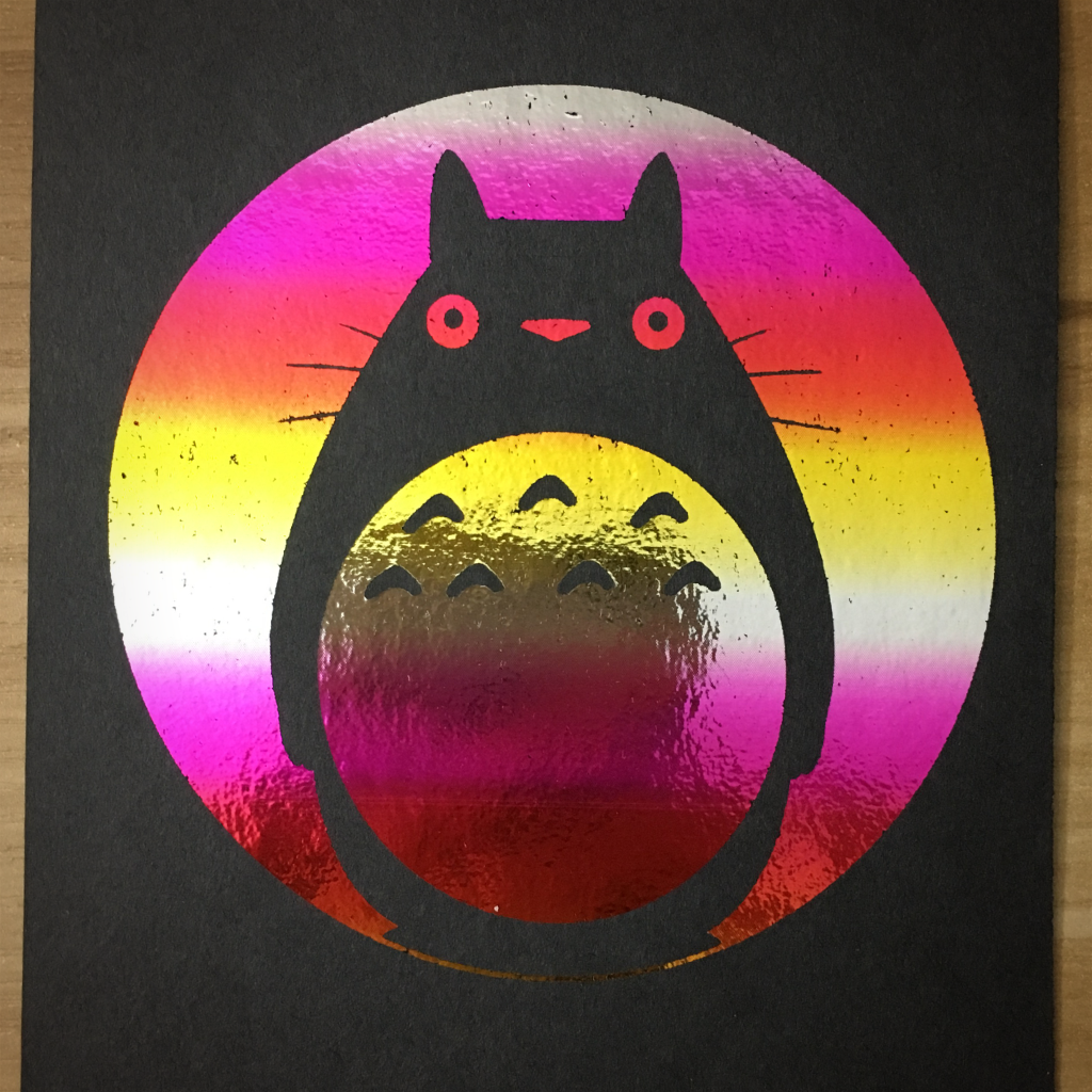 4x6" Totoro holographic print artholo22