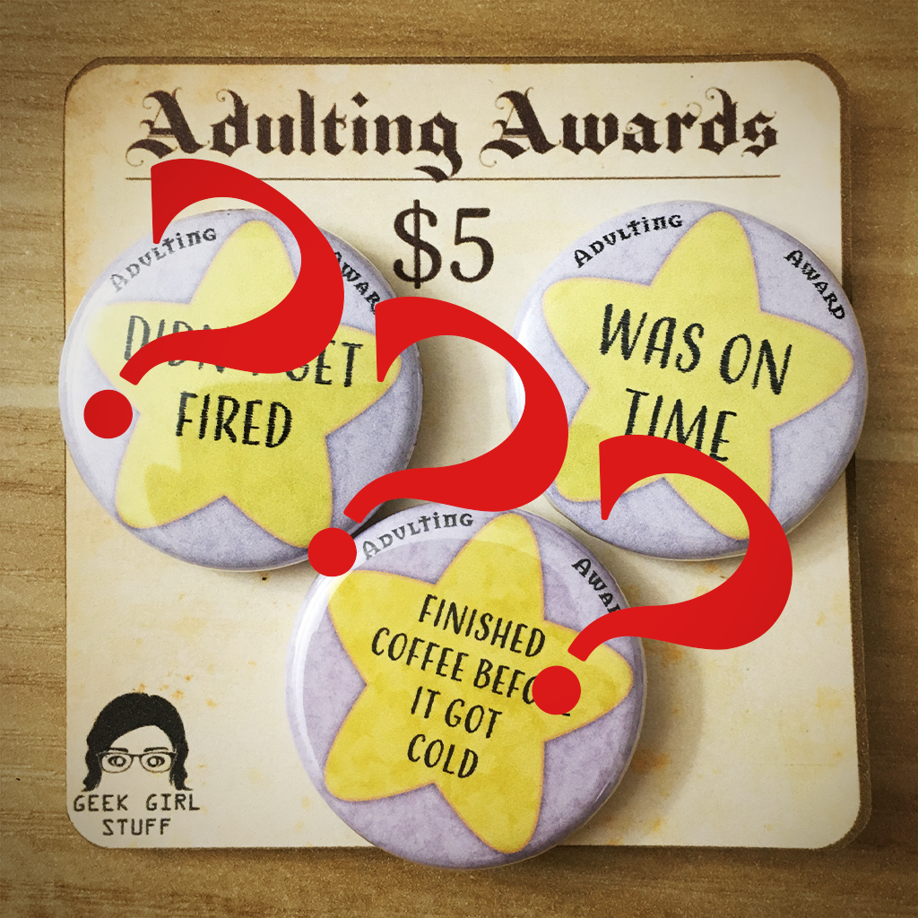 1.25" Adulting award 3-pack CUSTOMIZE your own! btncustom