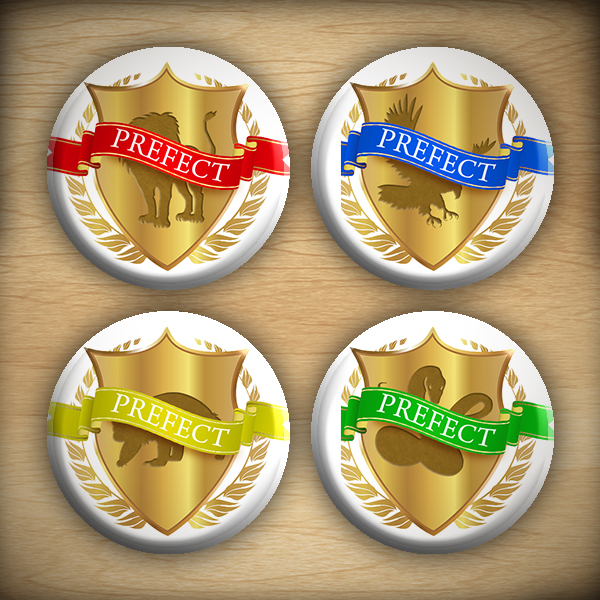 1.25" Prefect badge button07