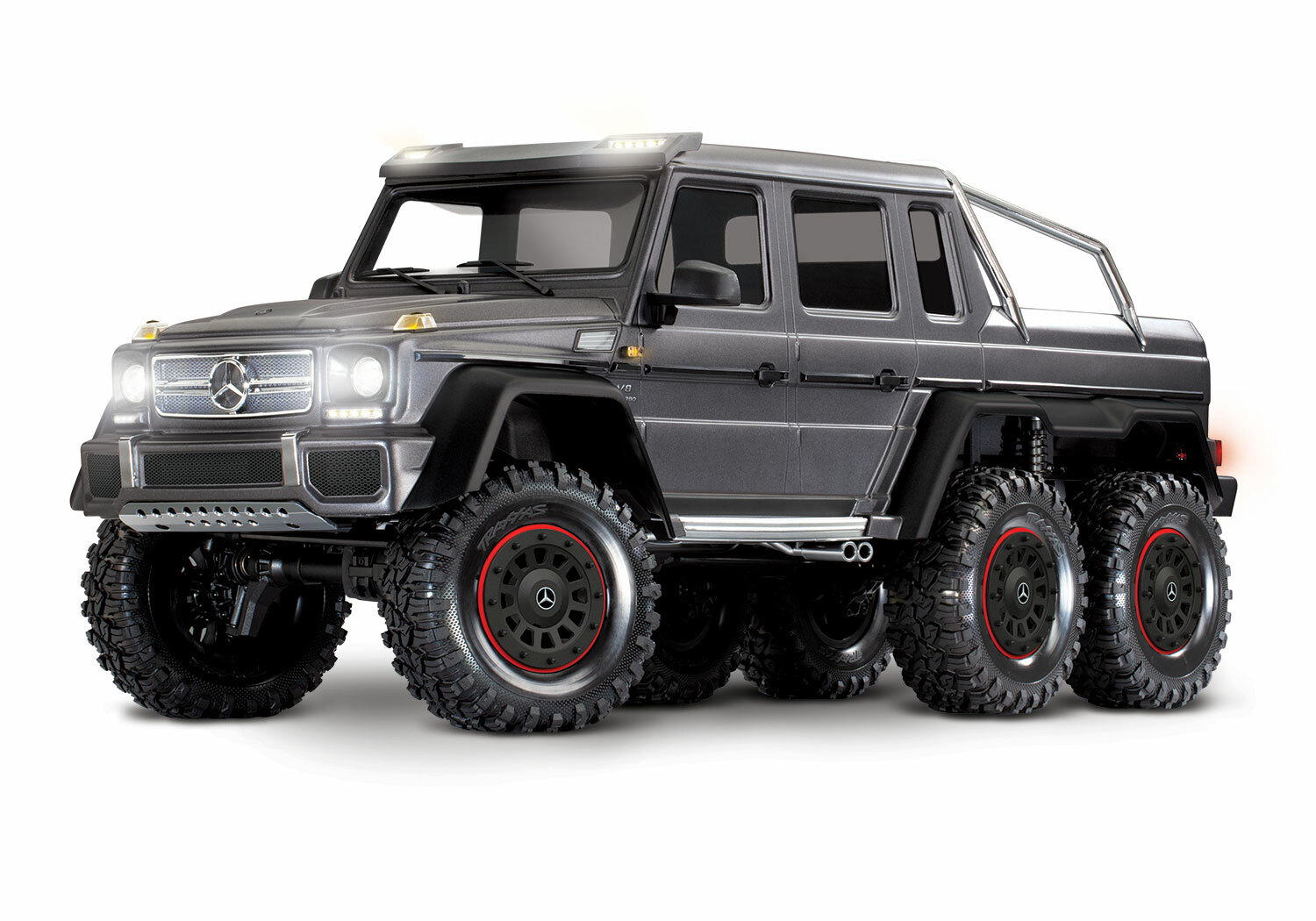 Traxxas TRX-6 Mercedes-Benz G 63 AMG 6x6 (XL-5HV, TQi, LED Lights) (No Battery or Charger) Traxxas TRX-6 Mercedes-Benz G 63 AMG 6x6 (XL-5HV, TQi, LED Lights) (No Battery or Charger)