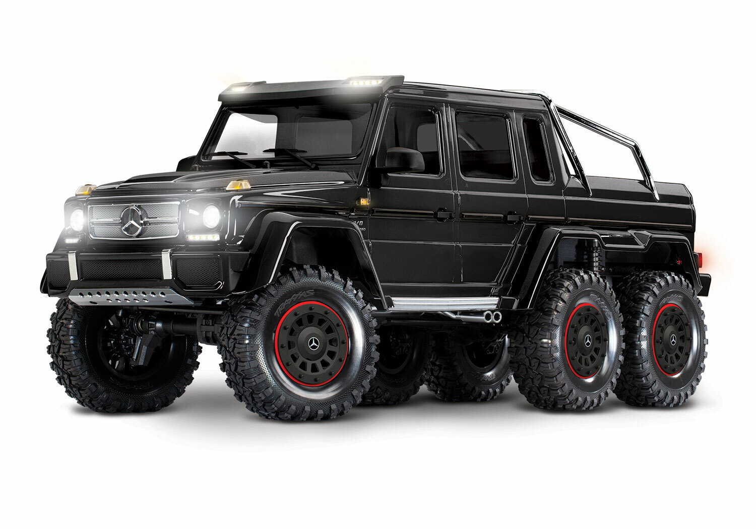 Traxxas TRX-6 Mercedes-Benz G 63 AMG 6x6 (XL-5HV, TQi, LED Lights) (No Battery or Charger) Traxxas TRX-6 Mercedes-Benz G 63 AMG 6x6 (XL-5HV, TQi, LED Lights) (No Battery or Charger)