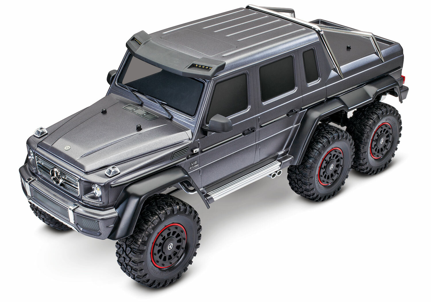 Traxxas TRX-6 Mercedes-Benz G 63 AMG 6x6 (XL-5HV, TQi, LED Lights) (No Battery or Charger) - Special Edition Traxxas TRX-6 Mercedes-Benz G 63 AMG 6x6 (XL-5HV, TQi, LED Lights) (No Battery or Charger) - Special Edition