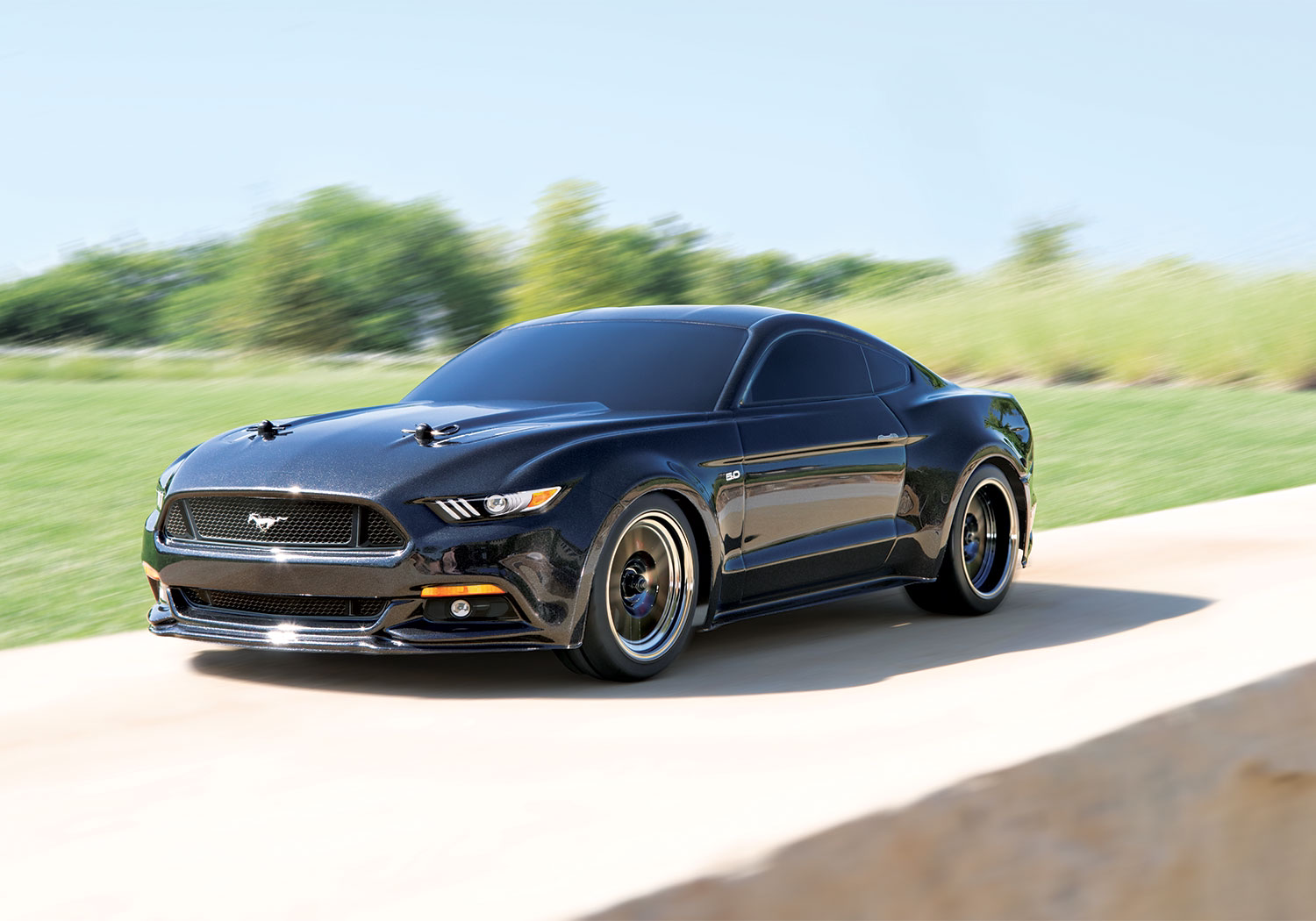 Traxxas Ford Mustang GT XL-5 (TQ/No Batt/No Chg) with Option Green and Orange Drift Wheels and Tires and Spool Assemblies Included Traxxas Ford Mustang GT XL-5 (TQ/No Batt/No Chg) with Option Green and Orange Drift Wheels and Tires and Spool Assemblies Included