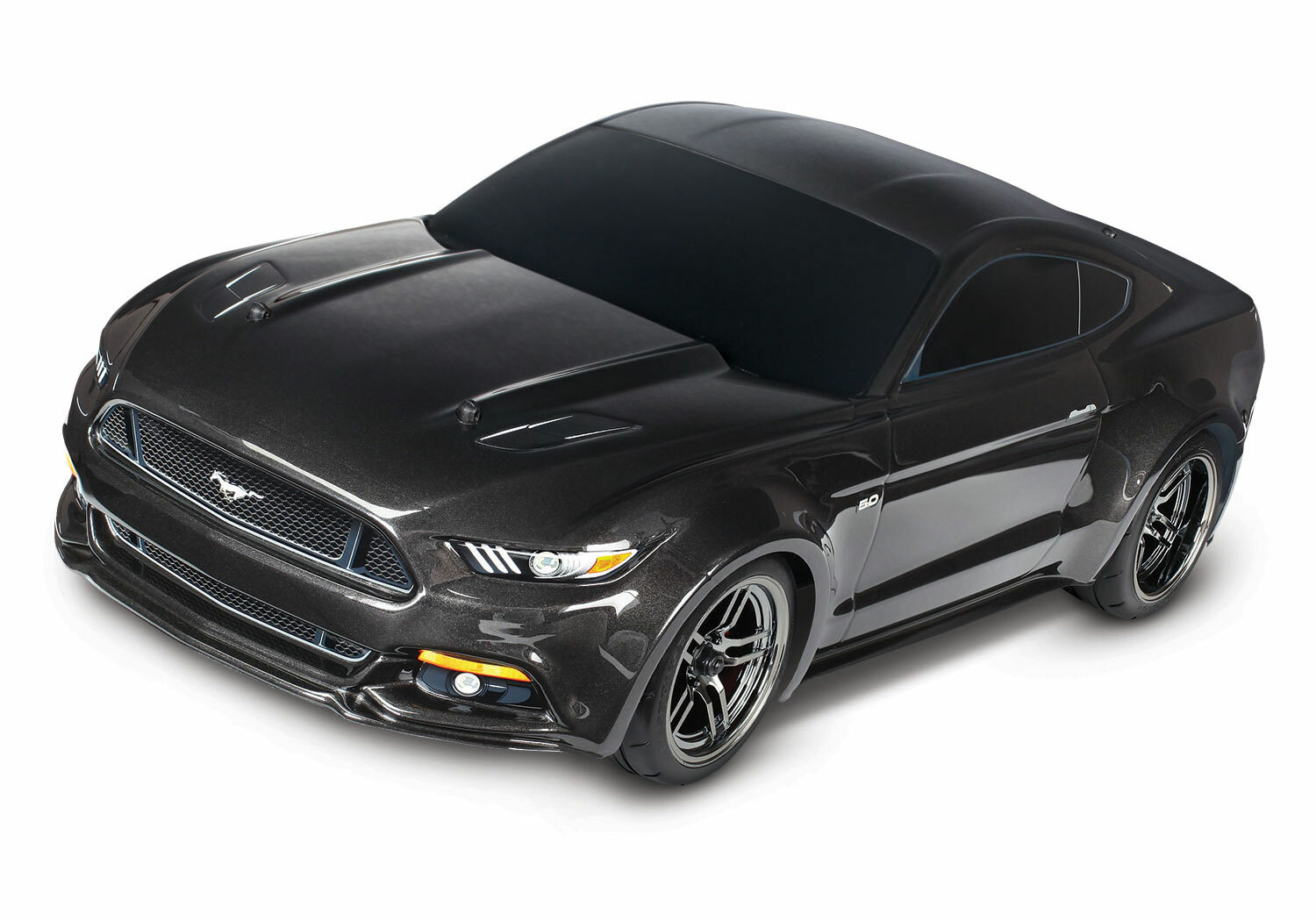 Traxxas Ford Mustang GT XL-5 (TQ/No Batt/No Chg) with Option Green and Orange Drift Wheels and Tires and Spool Assemblies Included Traxxas Ford Mustang GT XL-5 (TQ/No Batt/No Chg) with Option Green and Orange Drift Wheels and Tires and Spool Assemblies Included