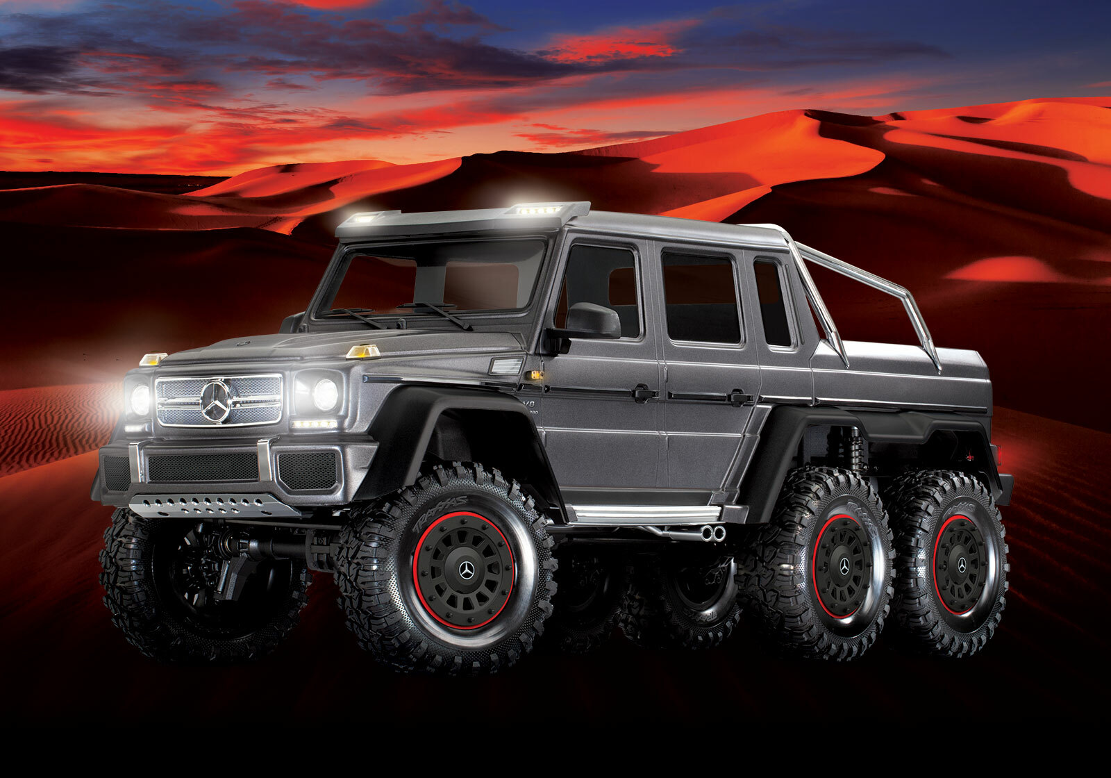 Traxxas TRX-6 Mercedes-Benz G 63 AMG 6x6 (XL-5HV, TQi, LED Lights) (No Battery or Charger) - Special Edition Traxxas TRX-6 Mercedes-Benz G 63 AMG 6x6 (XL-5HV, TQi, LED Lights) (No Battery or Charger) - Special Edition