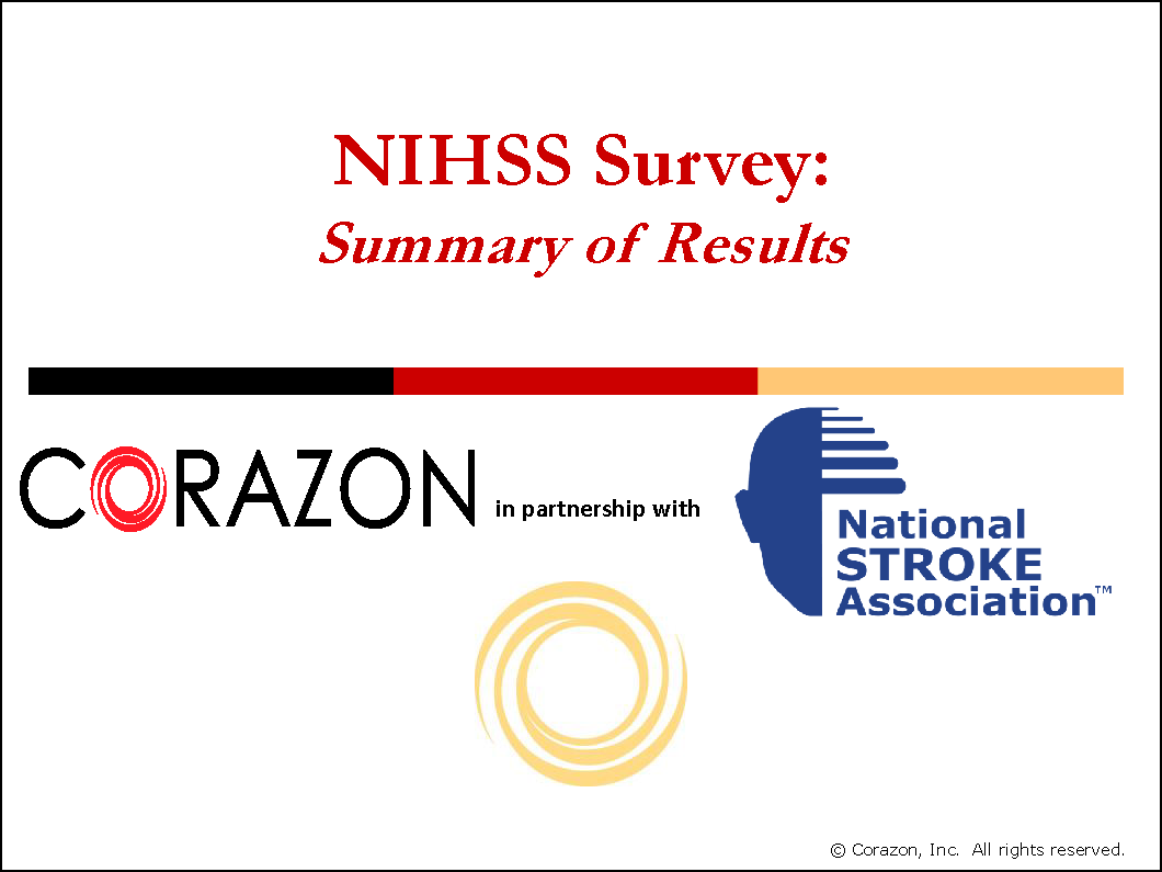 NIHSS Survey Summary NIHSS Survey Summary