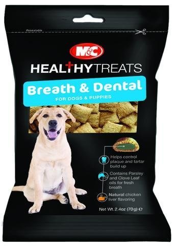 M&c Healthy Treats Dog & Puppy Breath & Dental Treats 70g 750826002473