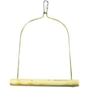 Happy Pet Wooden Bird Swing 16cm 701029210509