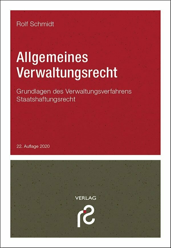 Allgemeines Verwaltungsrecht, 22. Auflage 2020