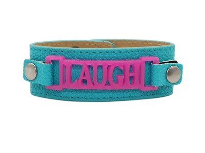Classic Cuff Turquoise Clearance with Laugh Plaque Classic Cuff Turquoise Clearance with Laugh Plaque