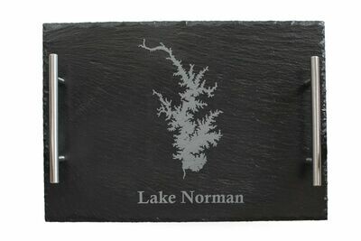 Body of Water w/Location Name Slate Serving Tray Body of Water w/Location Name Slate Serving Tray
