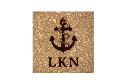 Anchor w/Rope & Custom Location Cork Coaster Set Anchor w/Rope & Custom Location Cork Coaster Set
