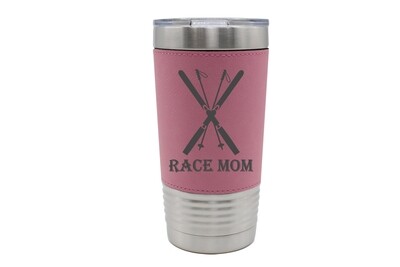Leatherette 20 oz Race Mom Insulated Tumbler Leatherette 20 oz Race Mom Insulated Tumbler