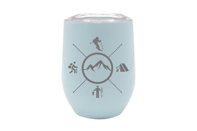 Skier with Outdoor Themes Insulated Tumbler Skier with Outdoor Themes Insulated Tumbler