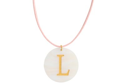 Alphabet Pendant with Suede Leather Cord Necklace Alphabet Pendant with Suede Leather Cord Necklace