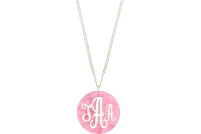 Traditional Monogram with Chain Necklace Traditional Monogram with Chain Necklace