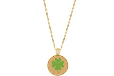 Clover Pendant Intricate Style on Chain Necklace Clover Pendant Intricate Style on Chain Necklace