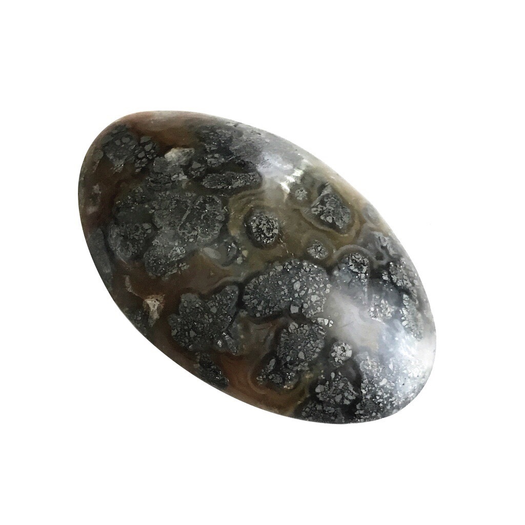 Gigantic Sacred Silver hued Badar  Besi  Stone Talisman 