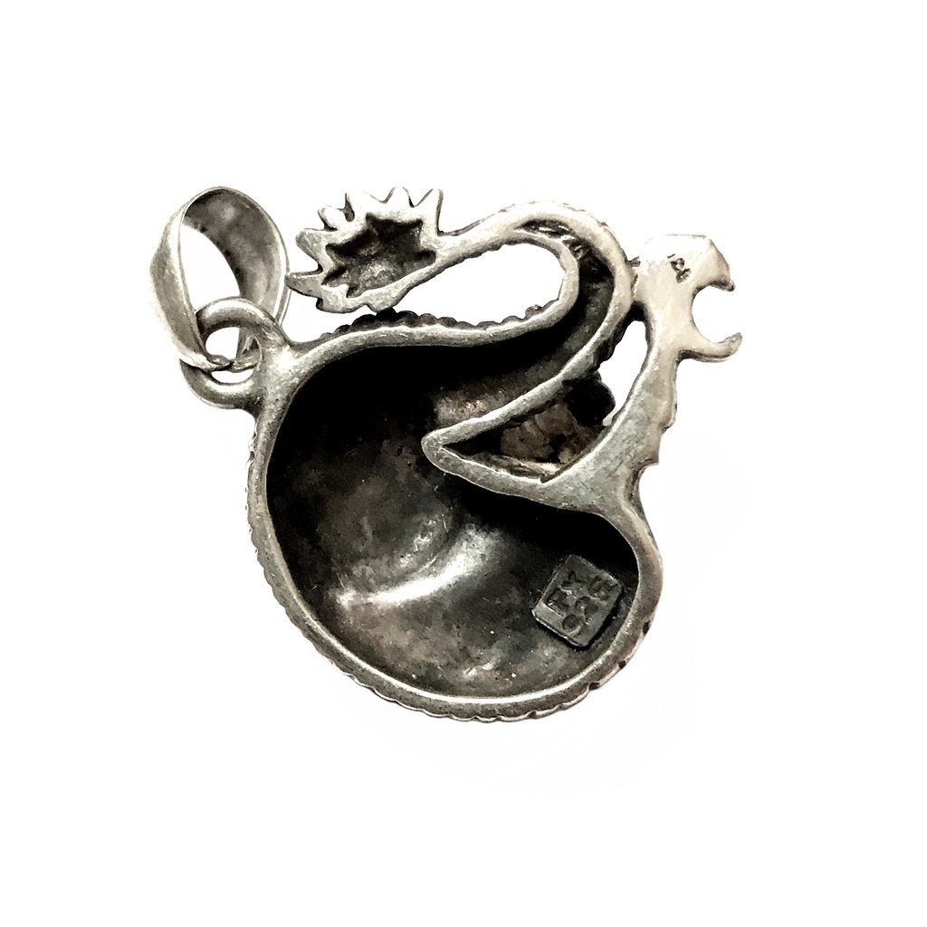 Silver Serpentine Amulet from Indonesia