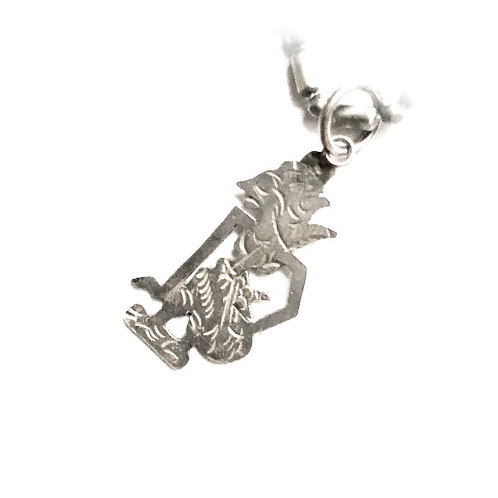 Javanese Wayang Puppet Pendant made from Silver