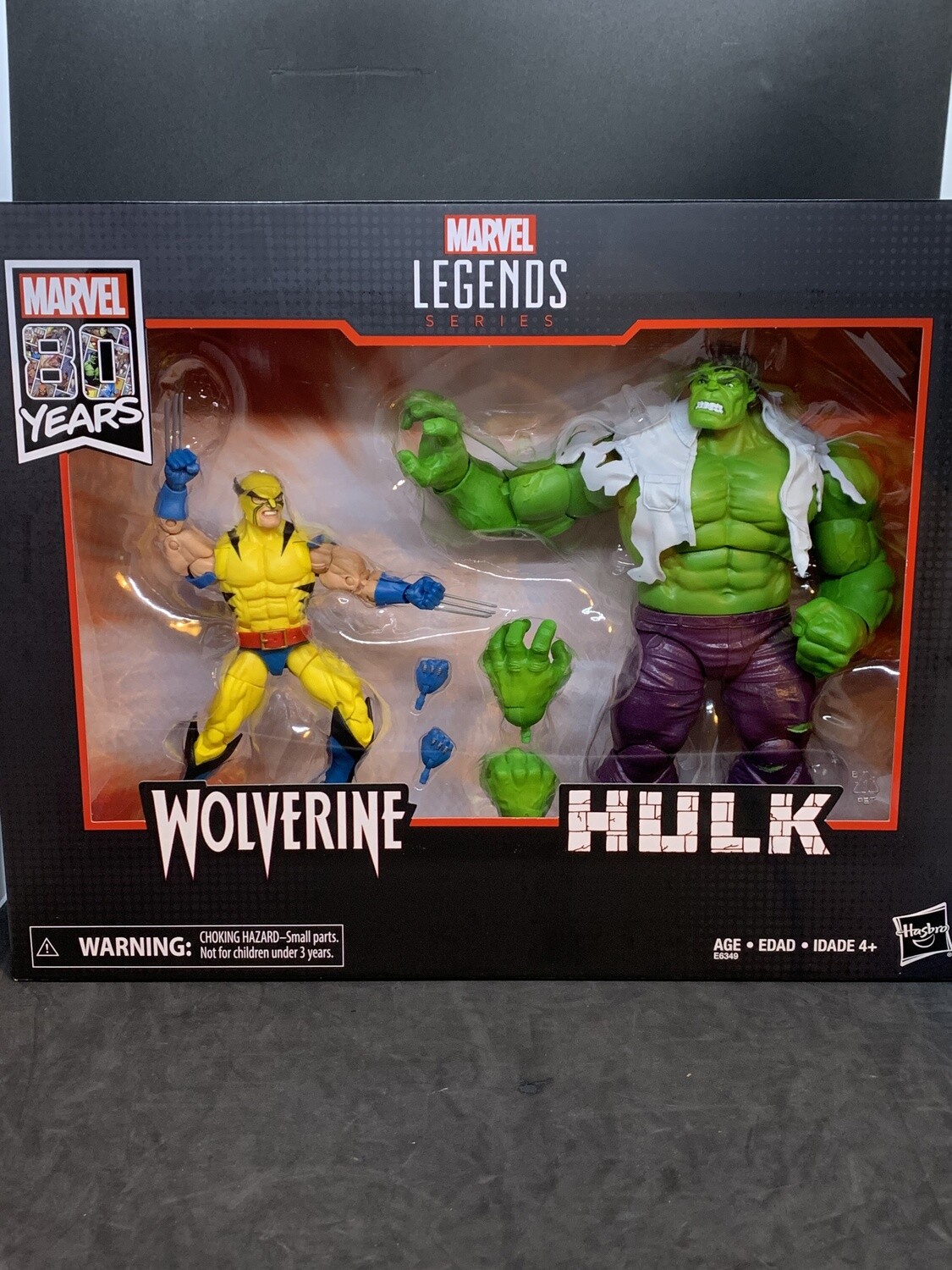 Marvel Legends 6 80th Anniversary Hulk Vs Wolverine Action Figure 2 Pack