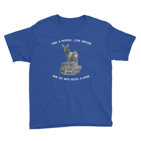 Moose Beach Lend a Hand Youth Short Sleeve T-Shirt 00046